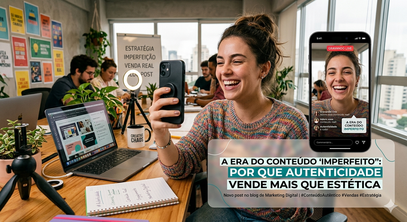 A era do conteúdo “imperfeito”: por que autenticidade vende mais que estética