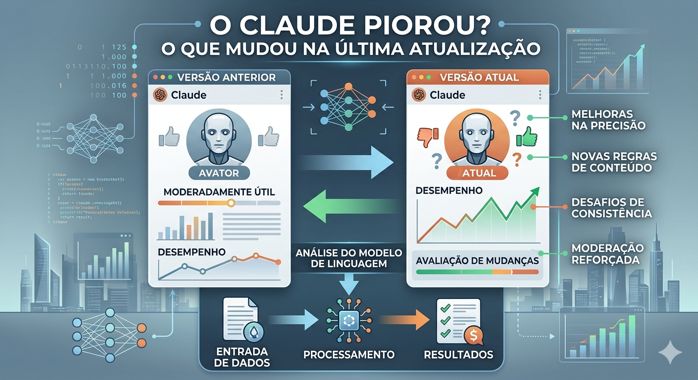 O Claude piorou? O que mudou na última atualização